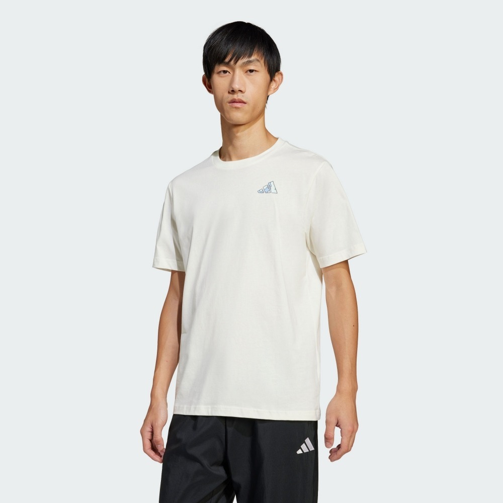 ADIDAS 短T EARTH DAY 白色 地球日 休閒 短袖 男 JI6756