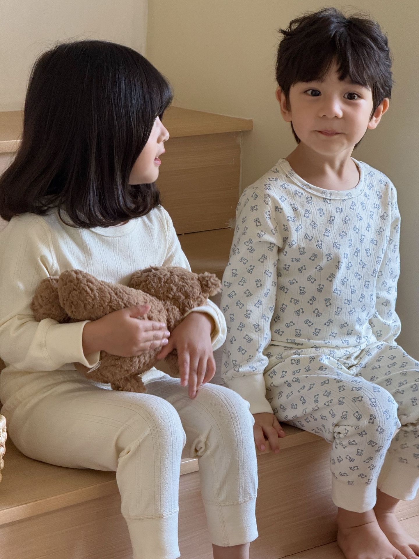 七色米白色色系柔軟家居服