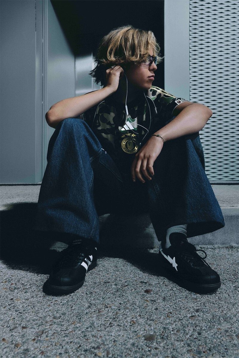 【Focus Store】預購 A BATHING APE x Adidas Samba "Black" 黑色 JR9246