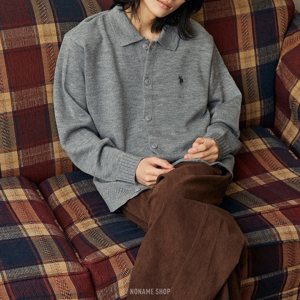 U.S. POLO ASSN 寬版 刺繡 針織 開襟衫 外套 四色 (男款)