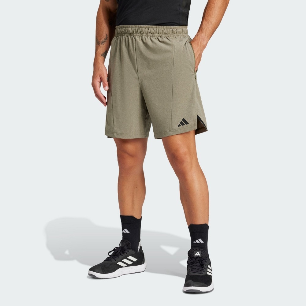 ADIDAS 短褲 D4T MEL SHORT 卡其綠 吸排 運動短褲 男 JI8145