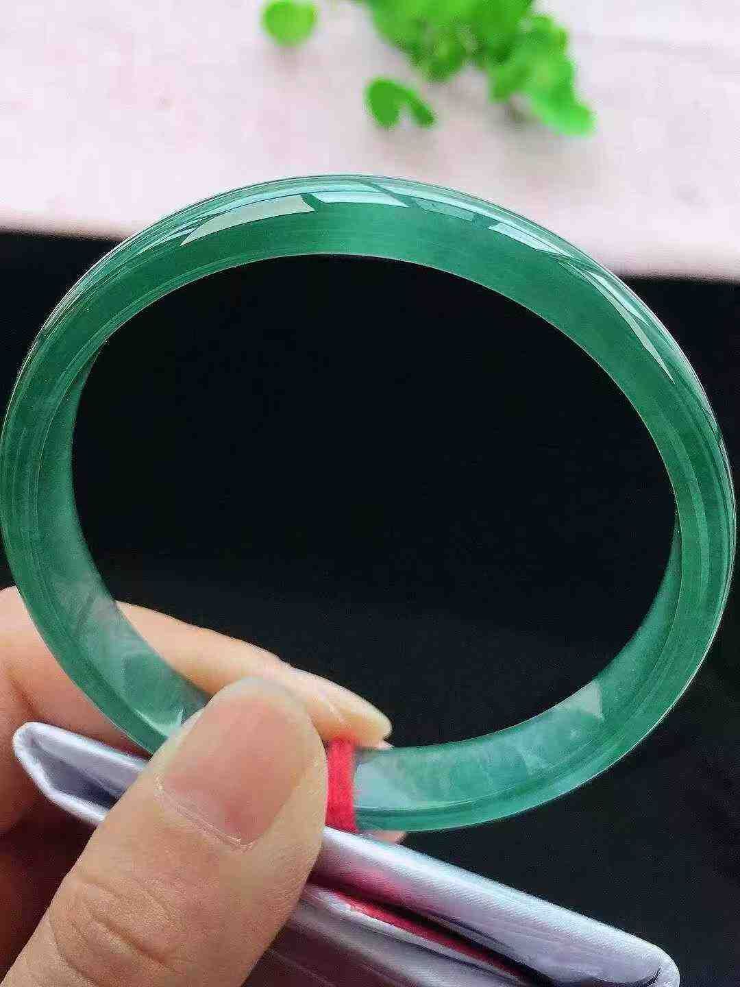 冰藍水翡翠手鐲,天然翡翠A玉, 緬甸玉, Jade, Jadeite