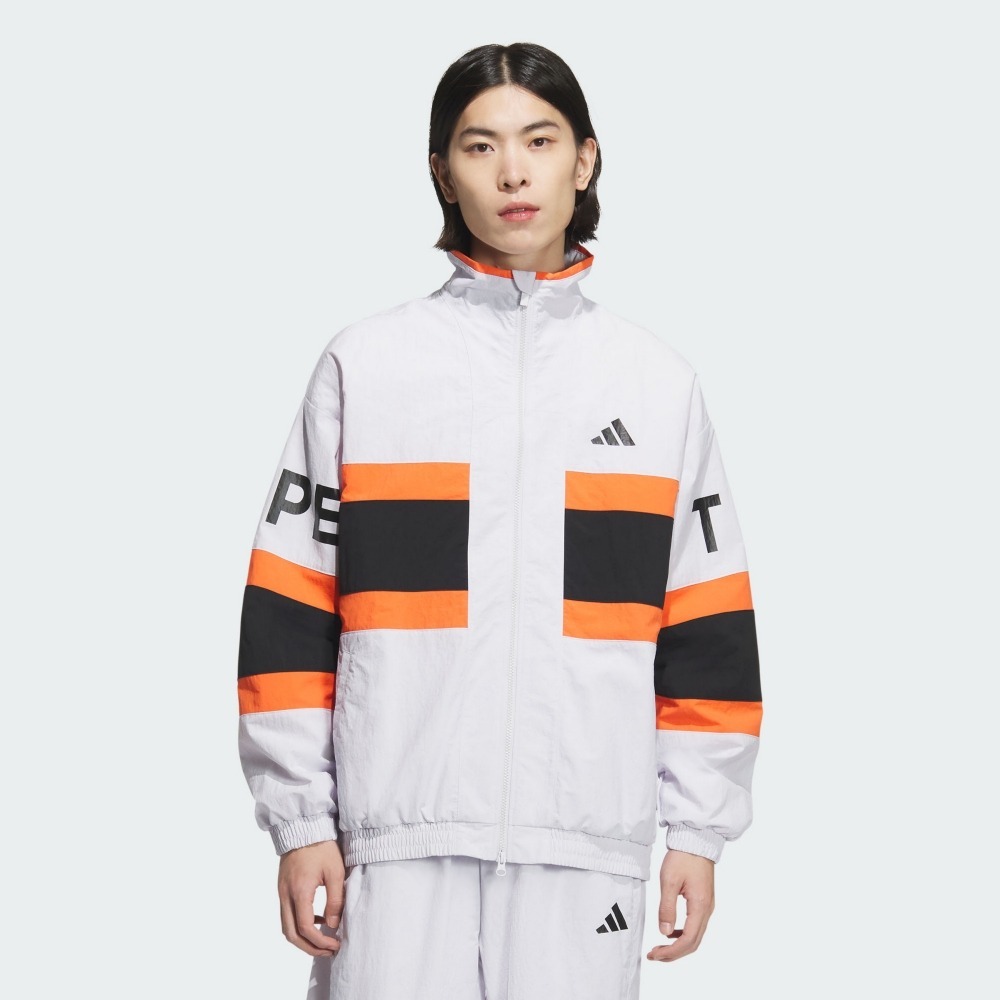 ADIDAS 外套 WORD WOV JKT 白黑橘 防風 運動外套 男 JM2066