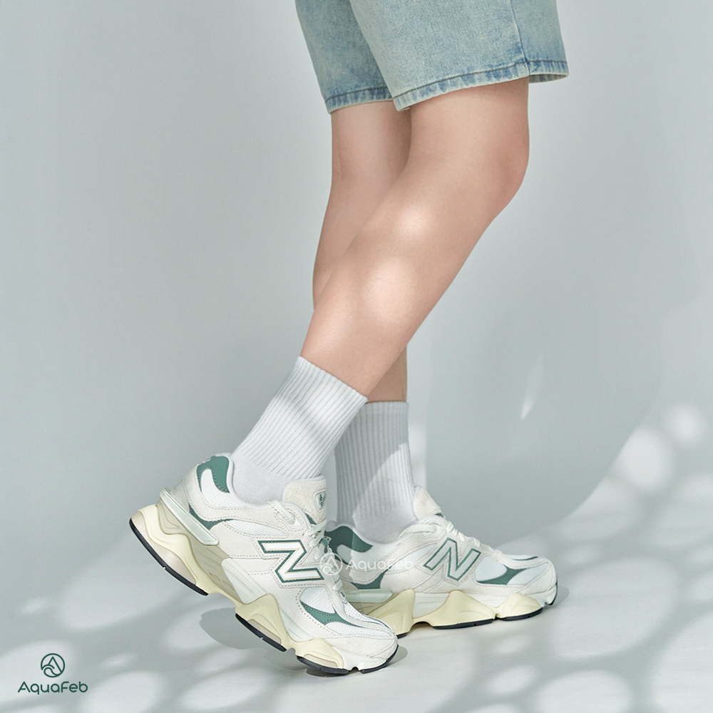 New Balance NB 9060 男鞋 女鞋 米白綠色 中性 運動 休閒 麂皮 復古 休閒鞋 U9060EEI