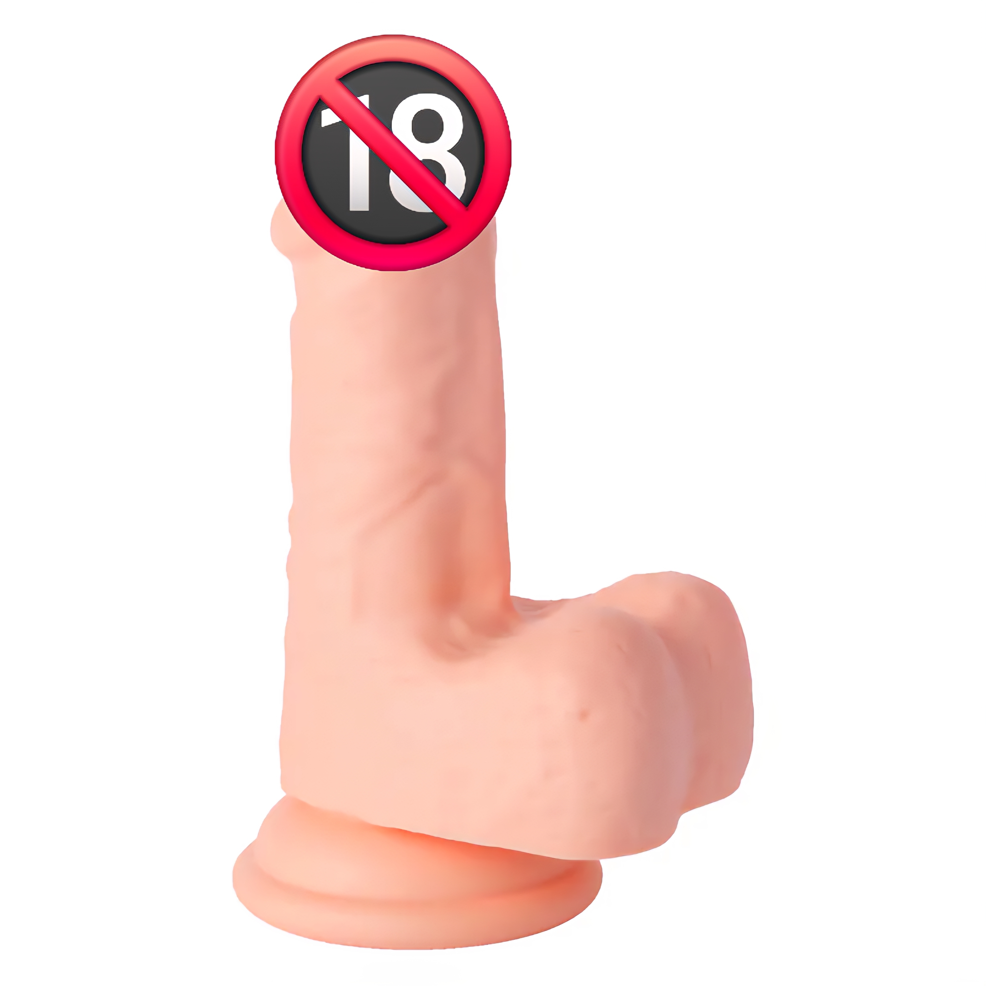 日本雷電改 震動式吸盤仿真陰莖 S碼