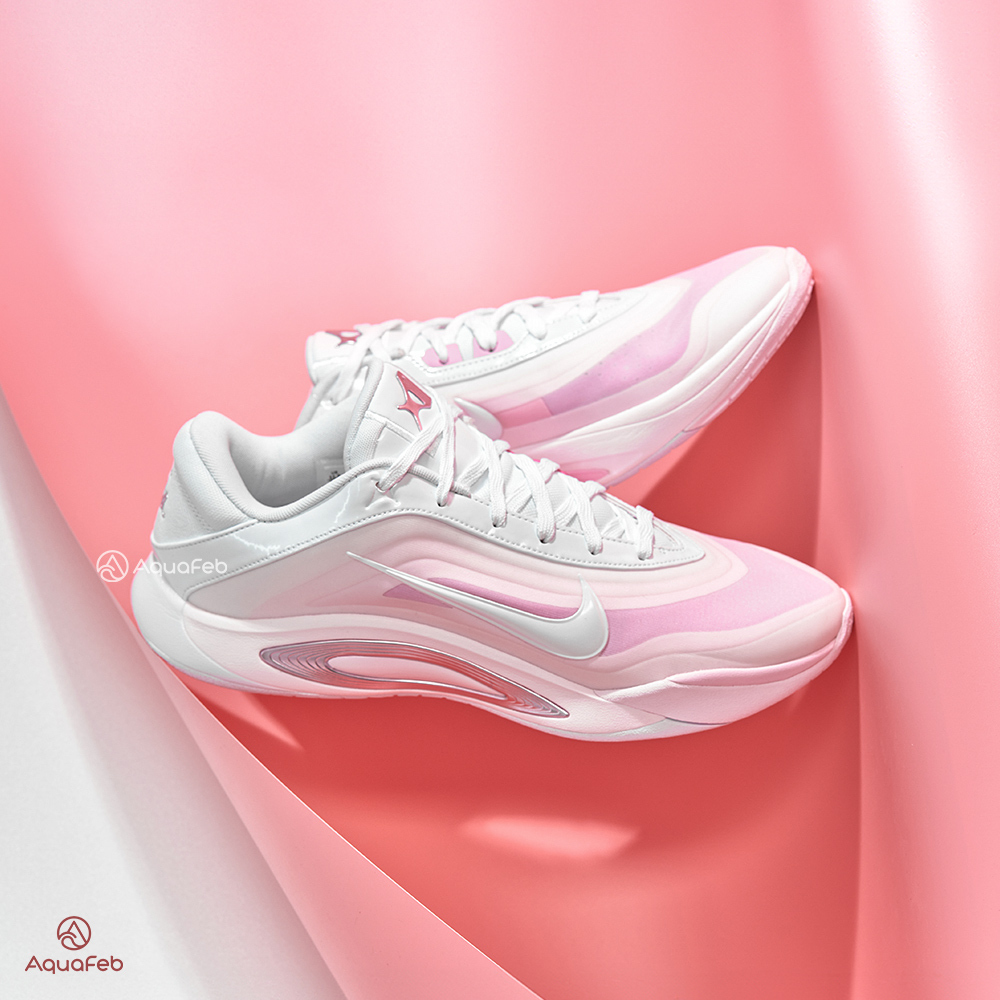 Nike A'ONE EP 男鞋 女鞋 粉白色 緩震 運動 包覆 耐磨 實戰 籃球鞋 FZ8606-101