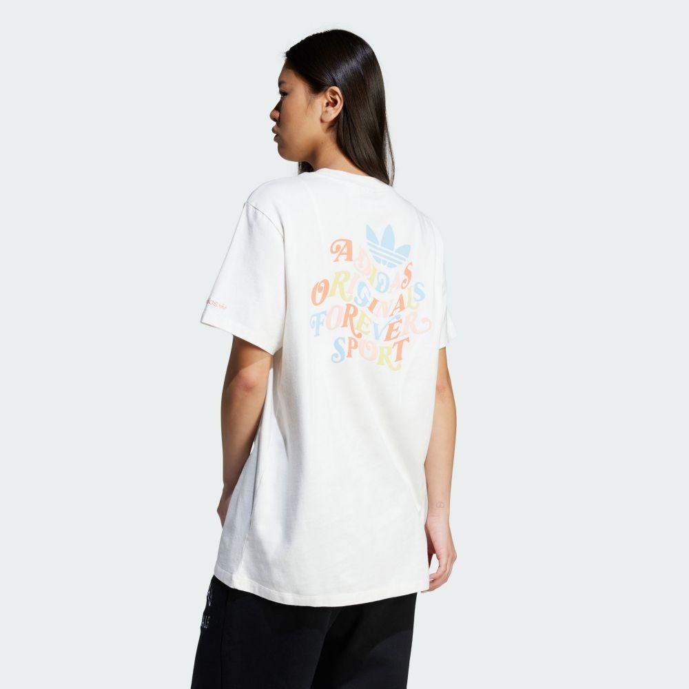 ADIDAS 短T FOREVER TEE 白色 寬版 休閒 短袖 女 JN6694