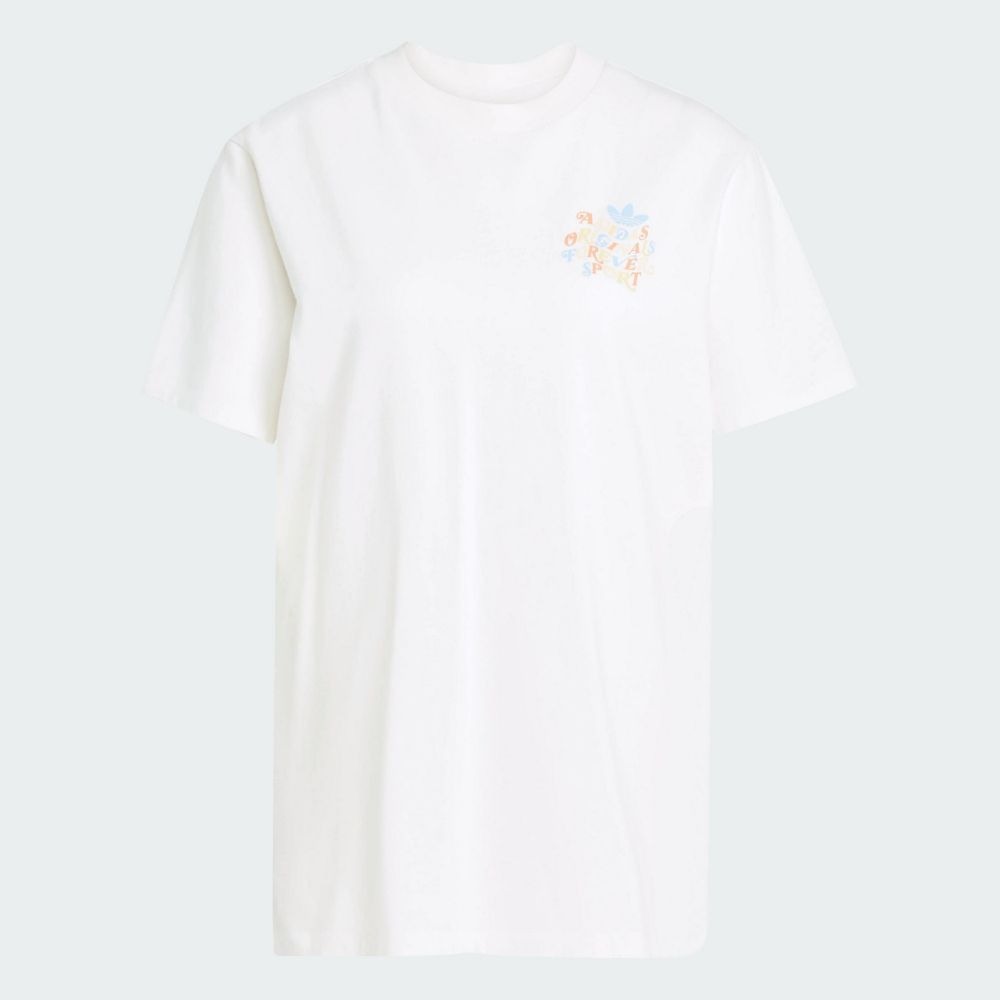 ADIDAS 短T FOREVER TEE 白色 寬版 休閒 短袖 女 JN6694