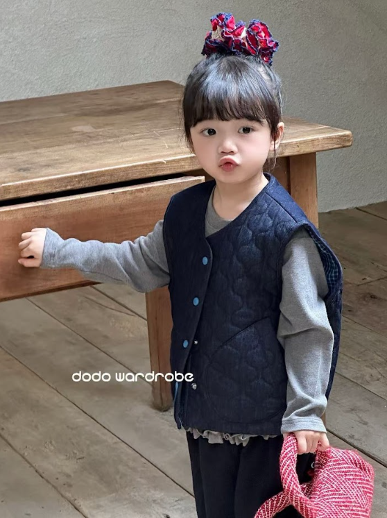 DDB09OW068BL DODO Wardrobe -日系牛仔雙面馬甲