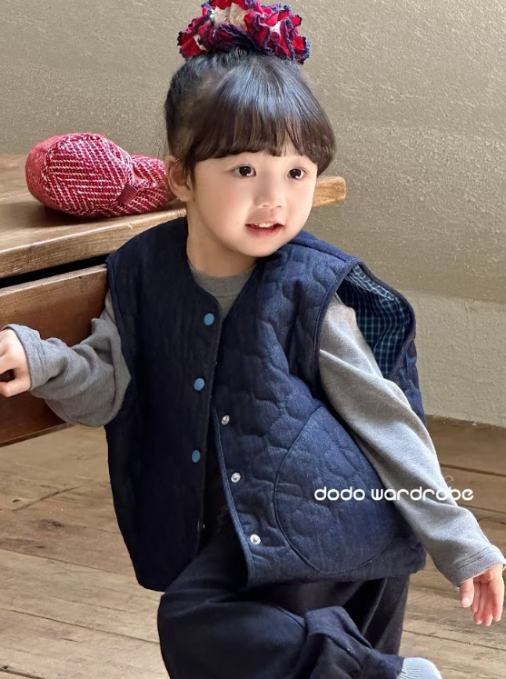 DDB09OW068BL DODO Wardrobe -日系牛仔雙面馬甲