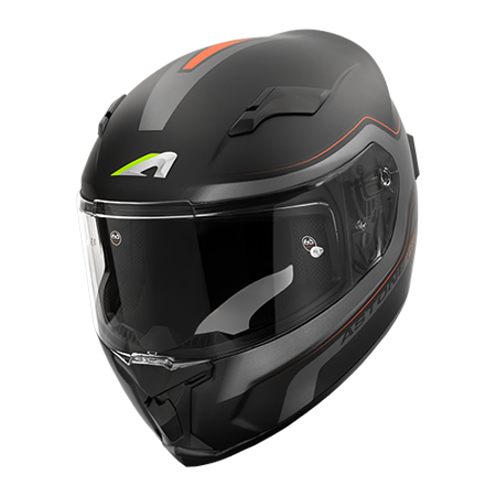 ASTONE GTO6 彩繪 YC3 平黑 全罩 通風 單鏡片 排齒扣 輕量