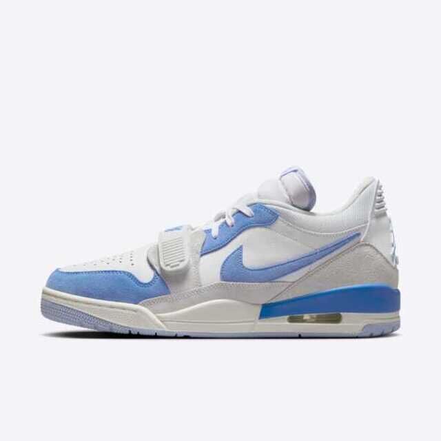 NIKE 籃球鞋 AIR JORDAN LEGACY 312 LOW 白水藍 北卡 爆裂紋 男 CD7069-141