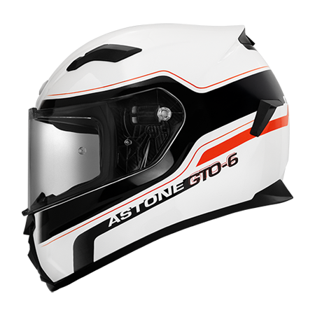 ASTONE GTO6 彩繪 YC3 白色 全罩 通風 單鏡片 排齒扣 輕量