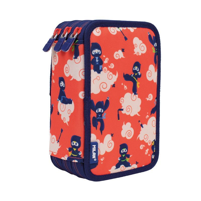 (金屬色鉛筆款)MILAN隨行畫筆袋著走_功夫忍者(3層式)