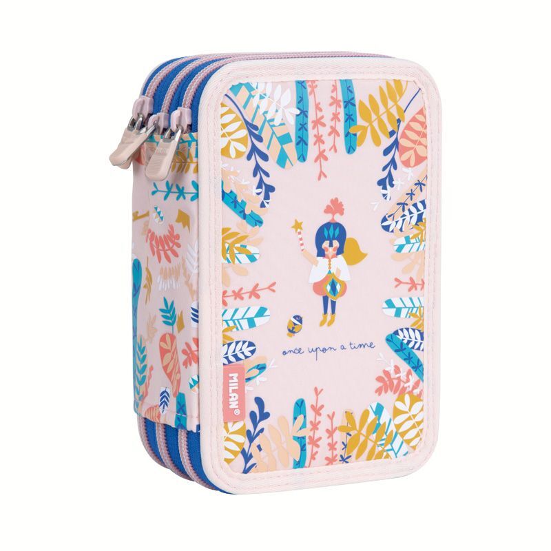 (金屬色鉛筆款)MILAN隨行畫筆袋著走_故事森林(3層式)