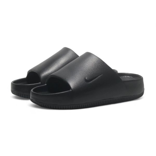 NIKE 拖鞋 CALM SLIDE 黑色 防水 厚底 麵包拖鞋 女 DX4816-001