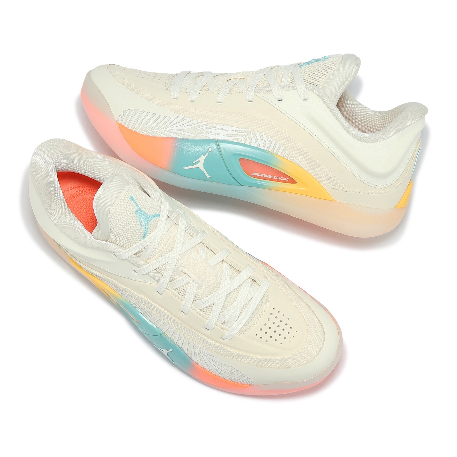 NIKE 籃球鞋 JORDAN ZION 4 PF 米黃 粉彩色 胖虎 男 FD0591-102