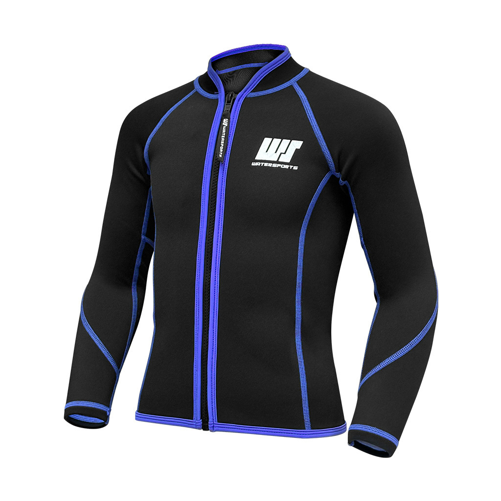 2/1.2mm 兒童 SCR & 抓毛游泳保暖夾克 - 藍