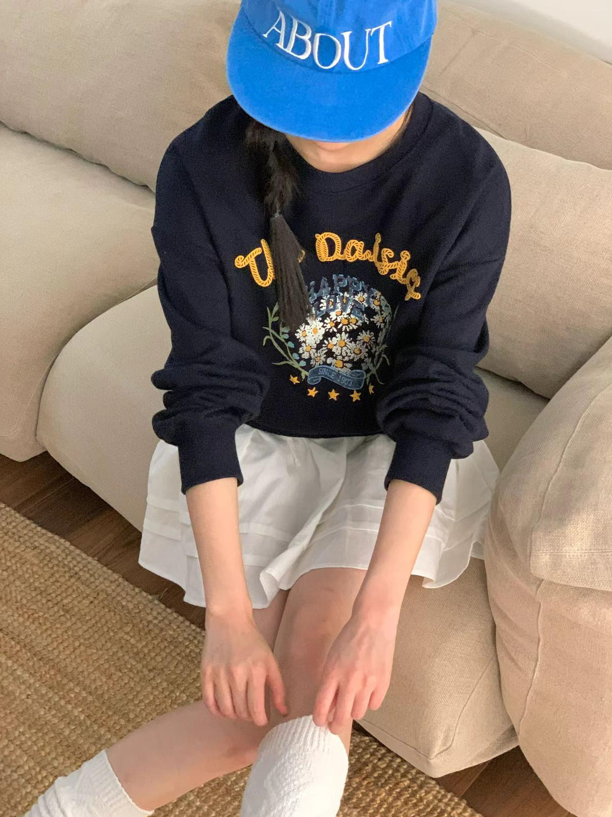 Daisy衛衣(深藍色)