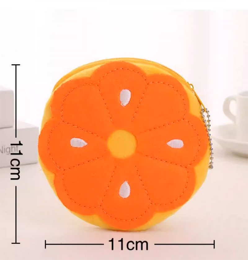 韓風西瓜包柳橙鳳梨水果收納零錢包 BG986