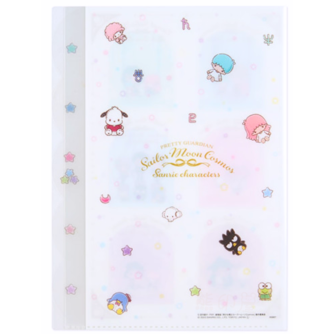 日本美少女戰士 x Sanrio 透明索引A4 file日本製 (2)