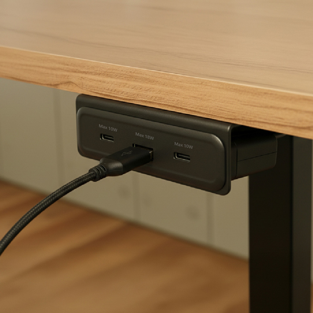 桌用型充電座-1 USB + 2 Type-C