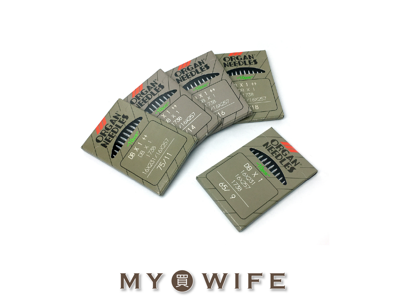 風琴牌ORGAN NEEDLES_工業車針_5規格【DB-9/DB-11/DB-14/DB-16/DB-18】