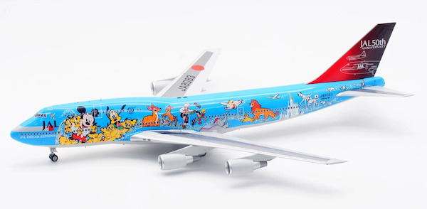 SQ wings 1/200 日本航空  波音747-400 JA8083 50週年迪士尼彩繪3號機 「Family」(藍色)