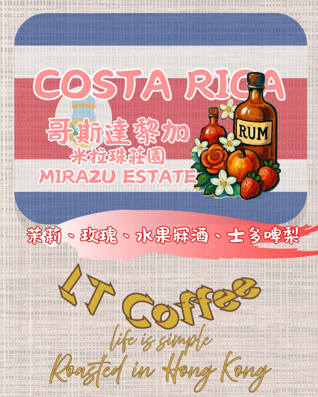 哥斯達黎加 米拉珠莊園 茉香草莓 Geisha mix