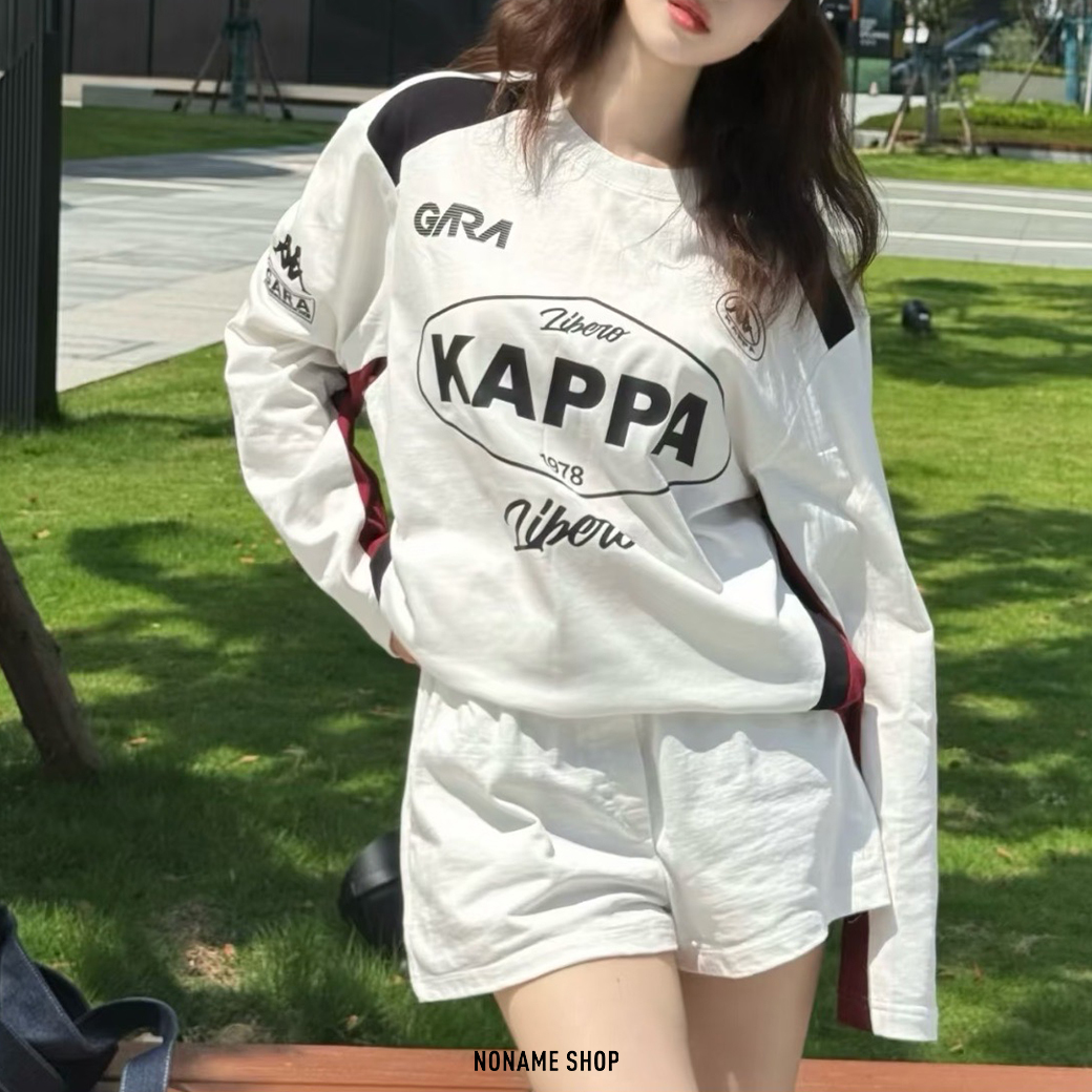 KAPPA 1916系列 復古 美式 賽車風 寬鬆 長袖 兩色 (男款)