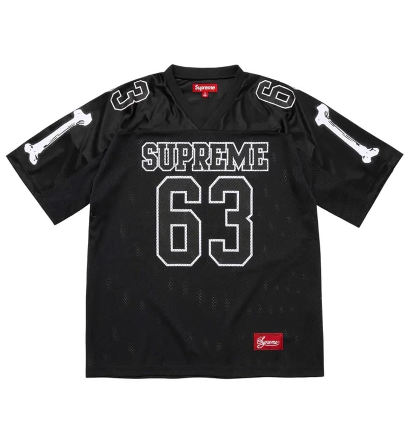 現貨|SUPREME FW25 Bones Football Jersey BLACK