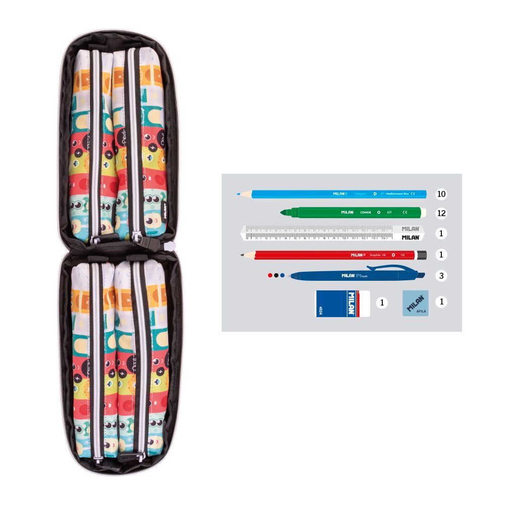 MILAN隨行畫筆袋著走_星際小小兵(4口)