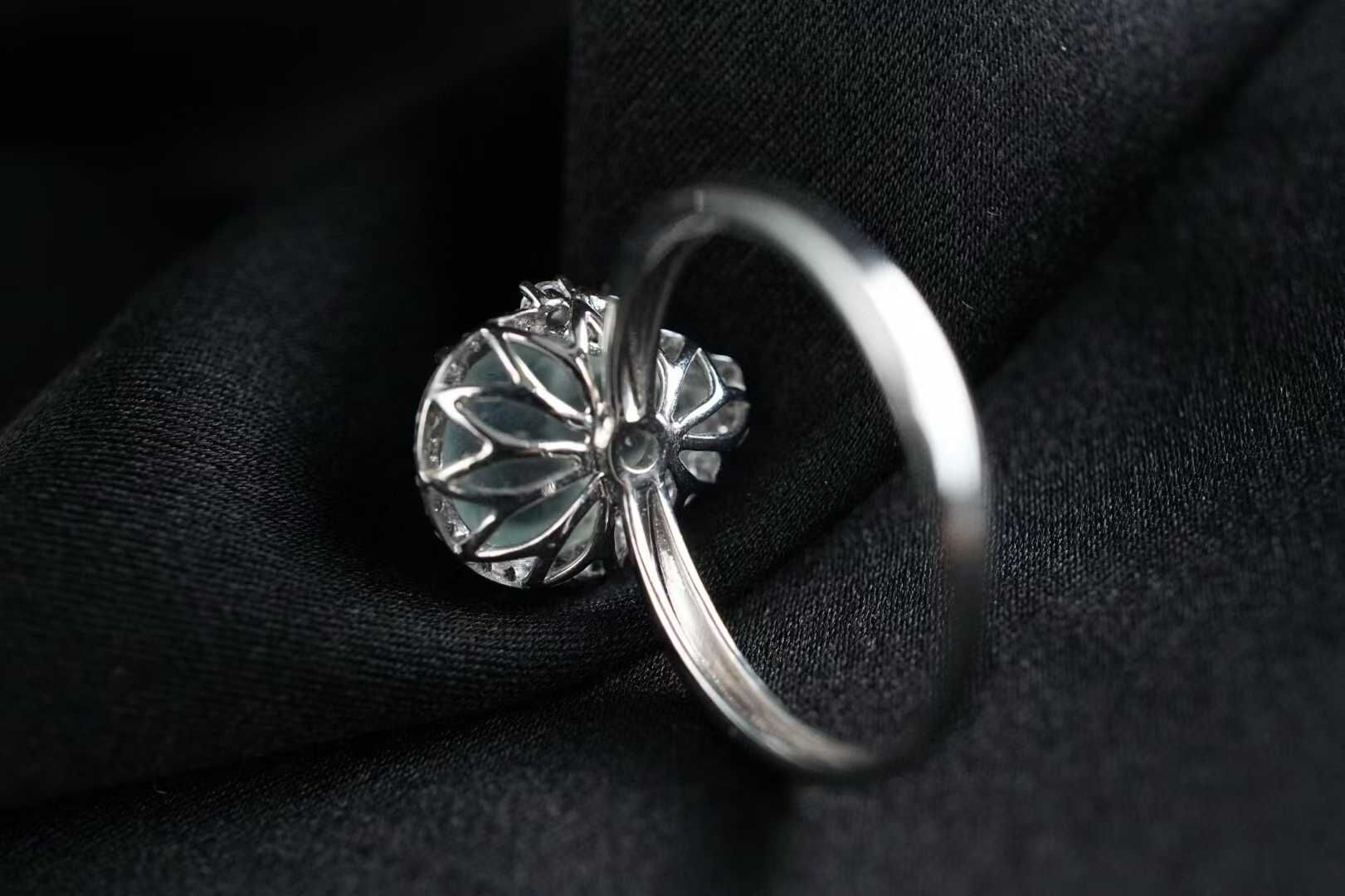 97816 翡翠冰種翡葫蘆戒指