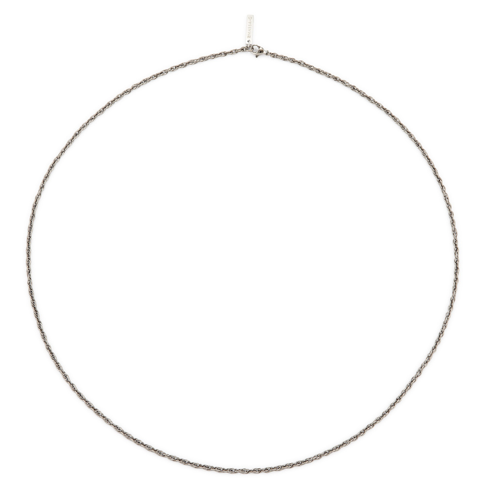 MASSA-G Titanium T08 經典麻花純鈦項鍊 (2.5mm細)