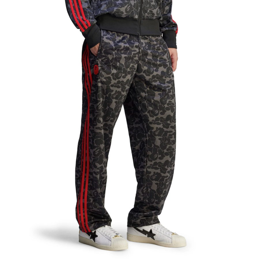【 adidas x Bape FIREBIRD TRACK PANT 聯名運動長褲 - 黑 】