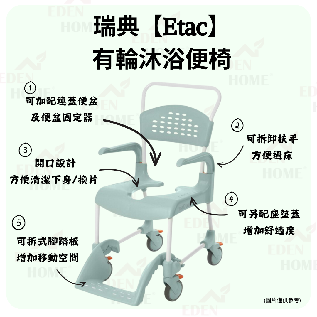 【月租】瑞典【Etac】有輪沐浴便椅