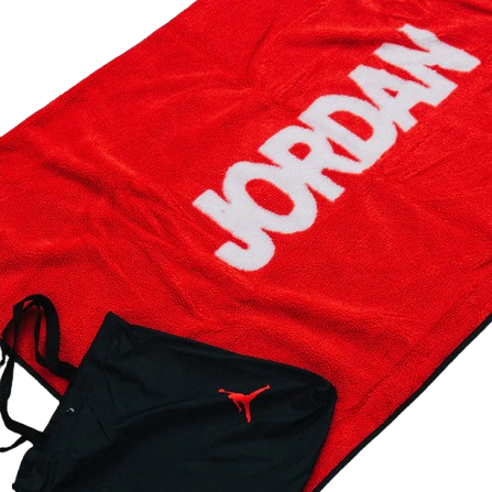 JORDAN 海外限定 毛毯+手提袋 套裝組 黑 TL012016A