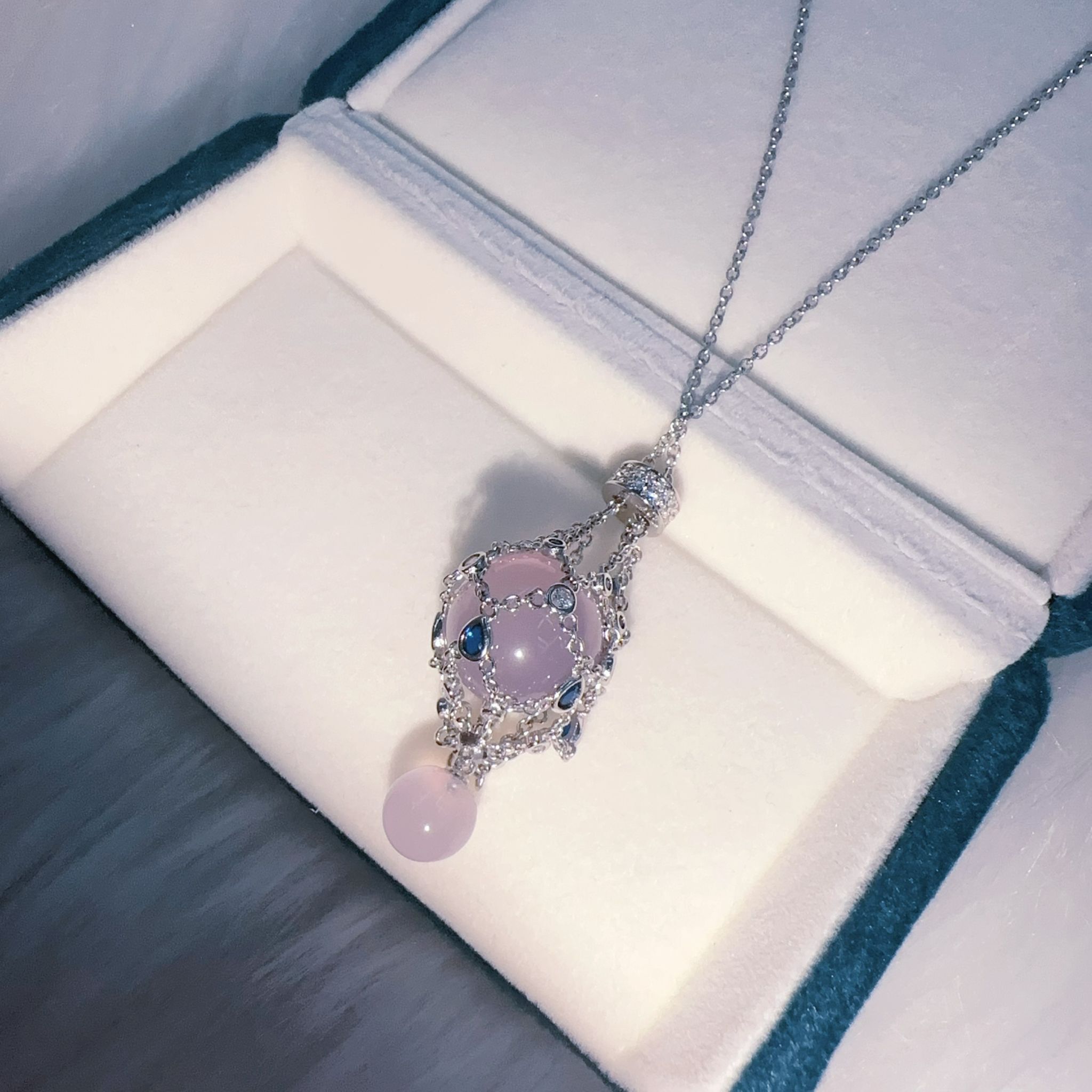 【直播】BL091138 熱氣球款紫玉髓頸鏈