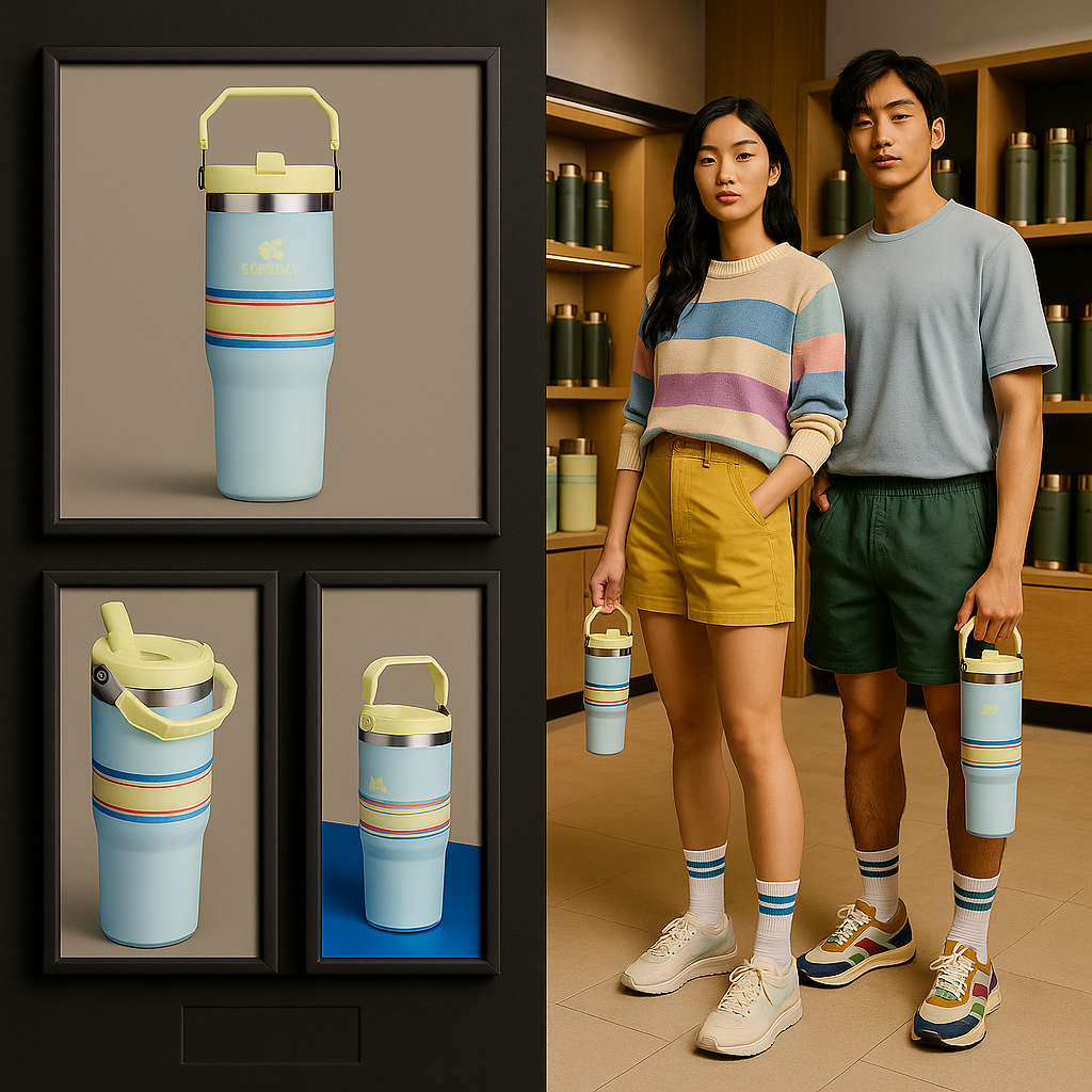 【現貨】Stanley G0914889 水樽 30oz（藍黃色）