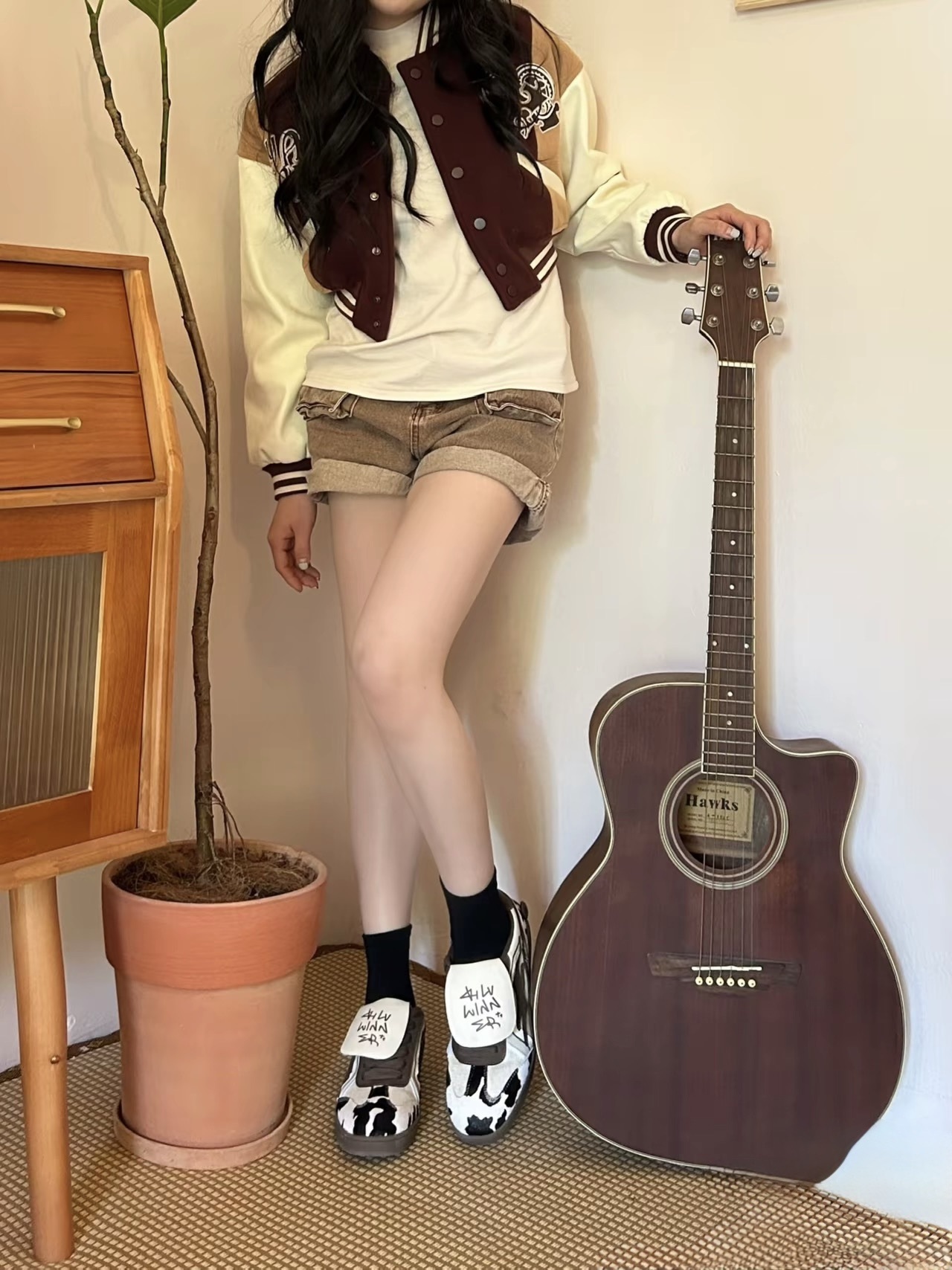 KTQ STORE ‧ Killwinner 乳牛紋 德訓鞋 焦糖底 KWDX23110635