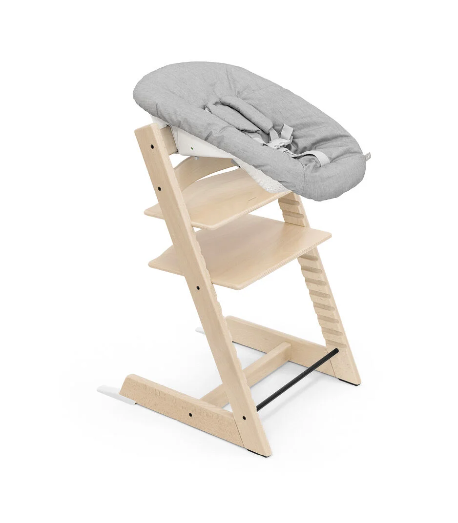 Stokke–Tripp Trapp 初生嬰兒套件組,單手即可輕鬆調節座椅角度,讓寶寶倍感舒適。