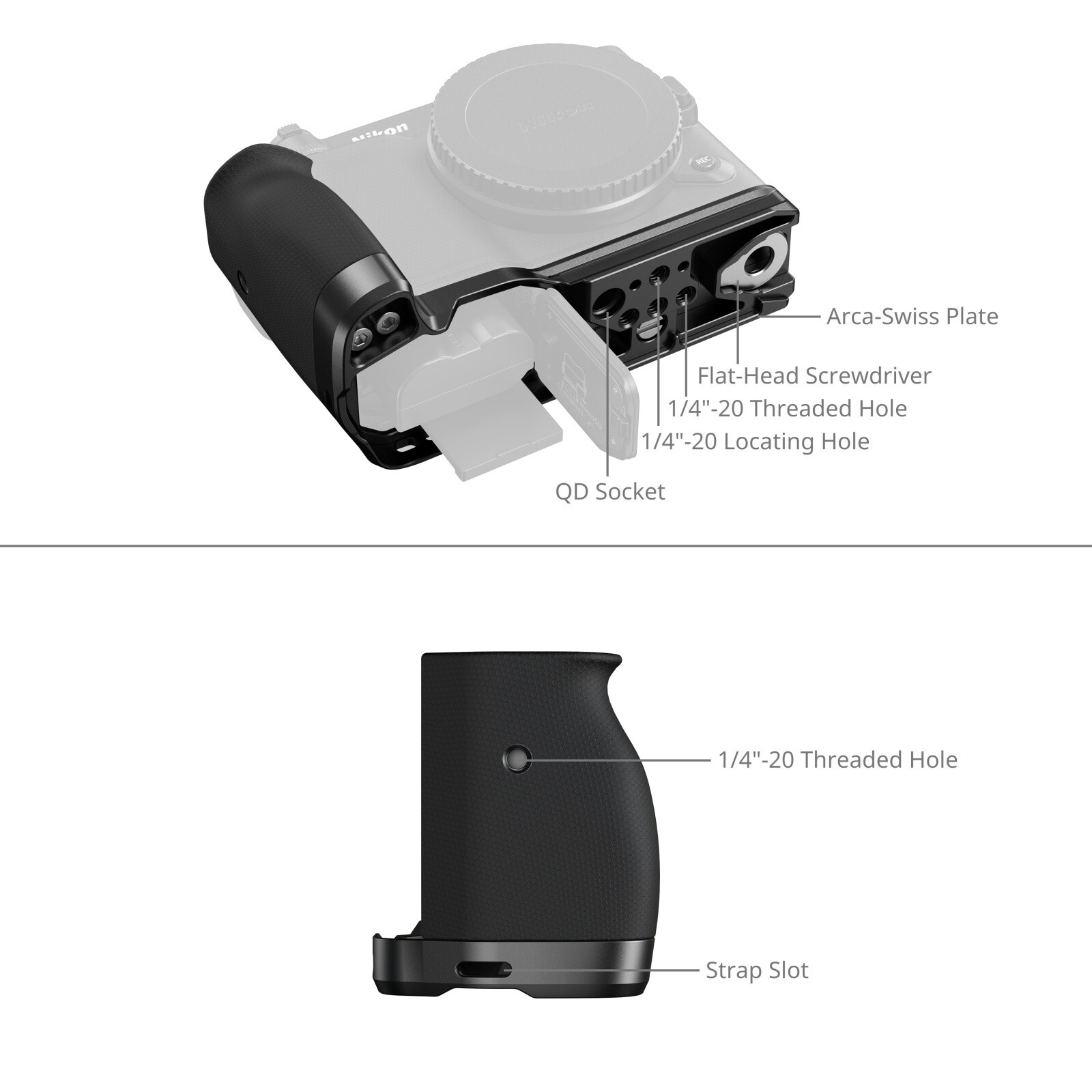 SmallRig 5466 Nikon ZR L-Shaped Mount Plate Rainbow