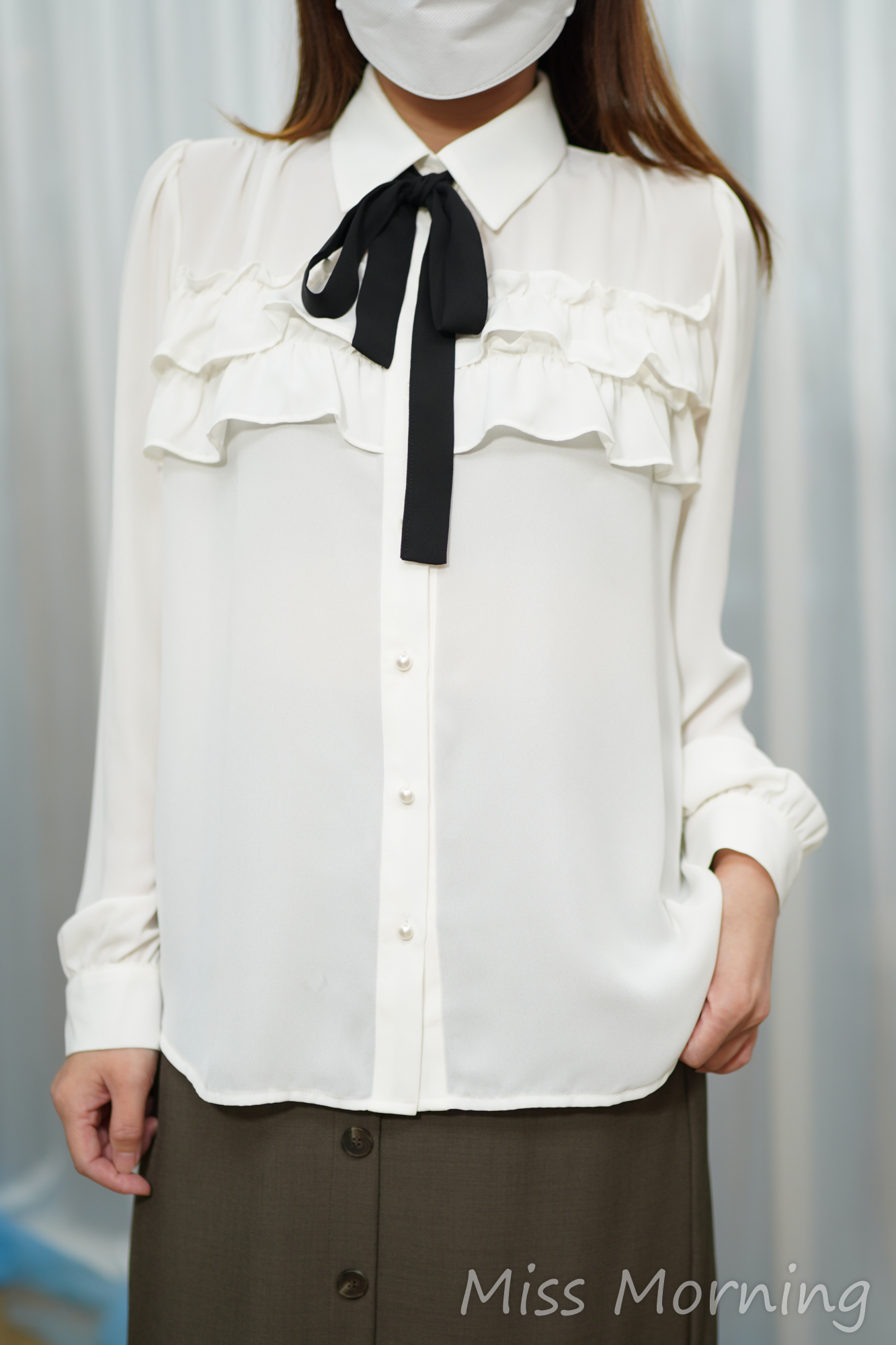 美麗雪紡上衣(14785)&一排鈕免燙裙(34011)