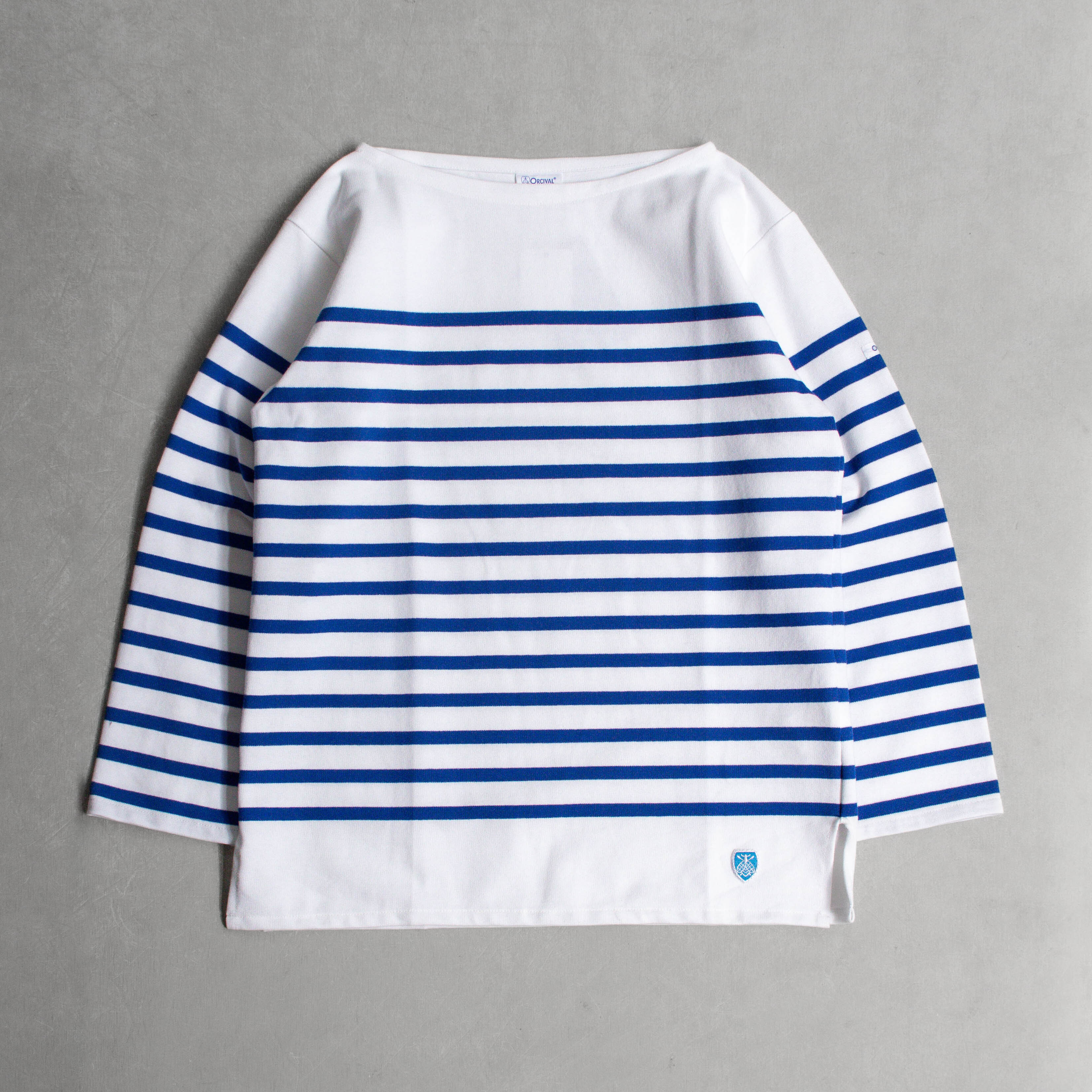 ORCIVAL WOMEN RACHEL BASQUE SHIRT 法國製 女裝 條紋 船領 七分袖 T恤 #6803