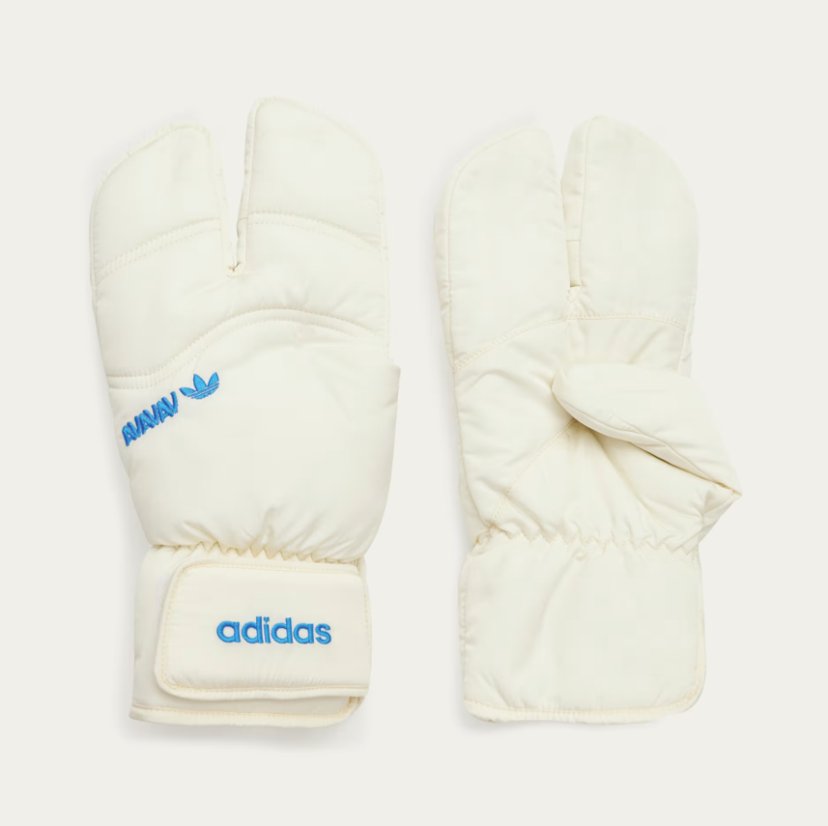 【 adidas x AVAVAV GLOVES 聯名三指手套 - 奶油白 】