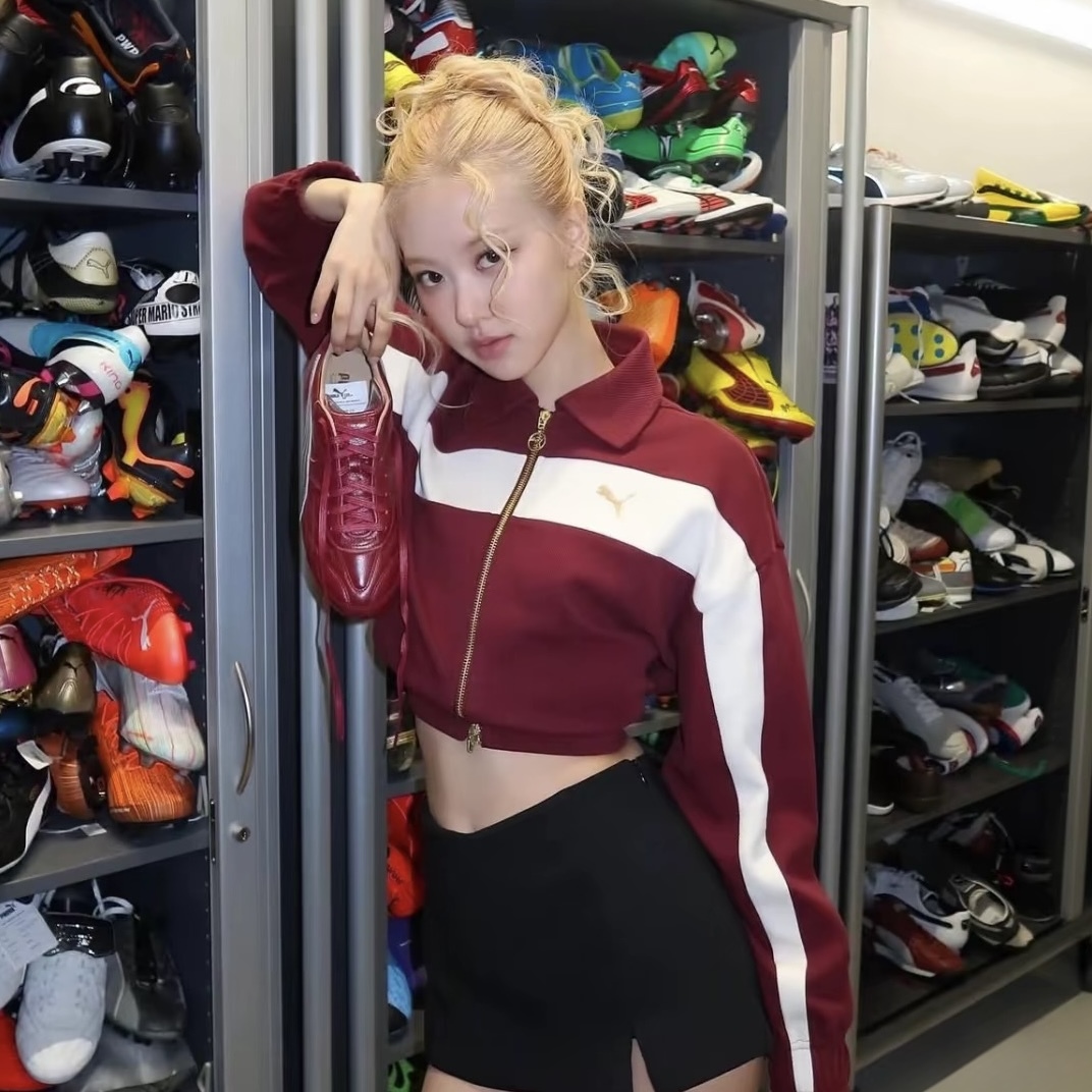 PUMA ROSÉ 同款 短板 外套 夾克 酒紅 白紅 金標 女款 633795-96