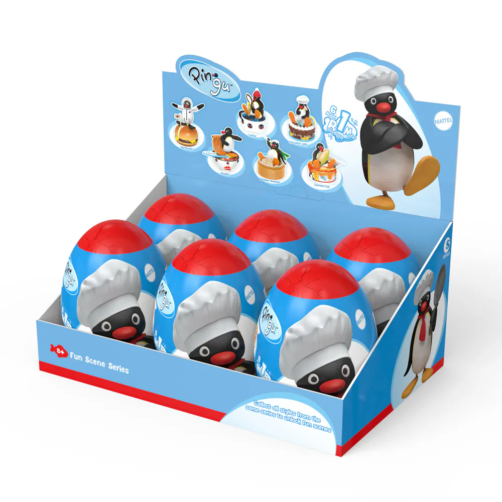 Pingu企鵝家族-驚喜美食場景系列公仔 (隨機出貨)
