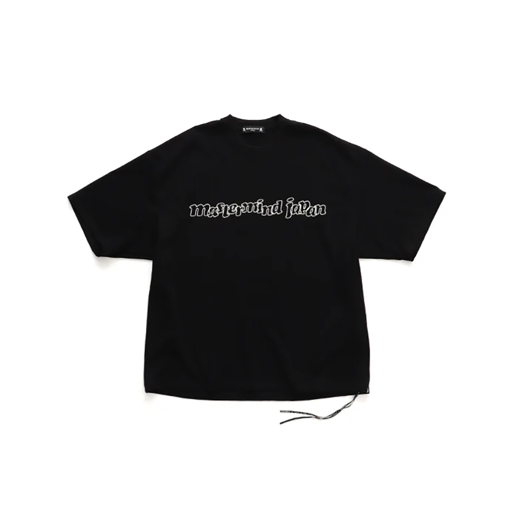 MASTERMIND JAPAN FOAMY SS TEE BOXY FIT MMJ 空心字 空心骷髏 黑色-MJ25E15-TS123