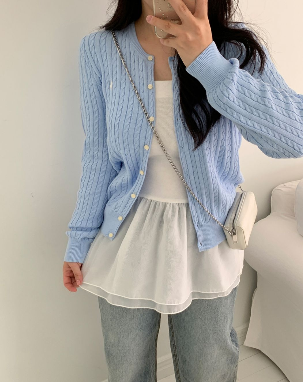 Ralph Lauren Polo Kids Cotton Cardigan(Sky Blue)