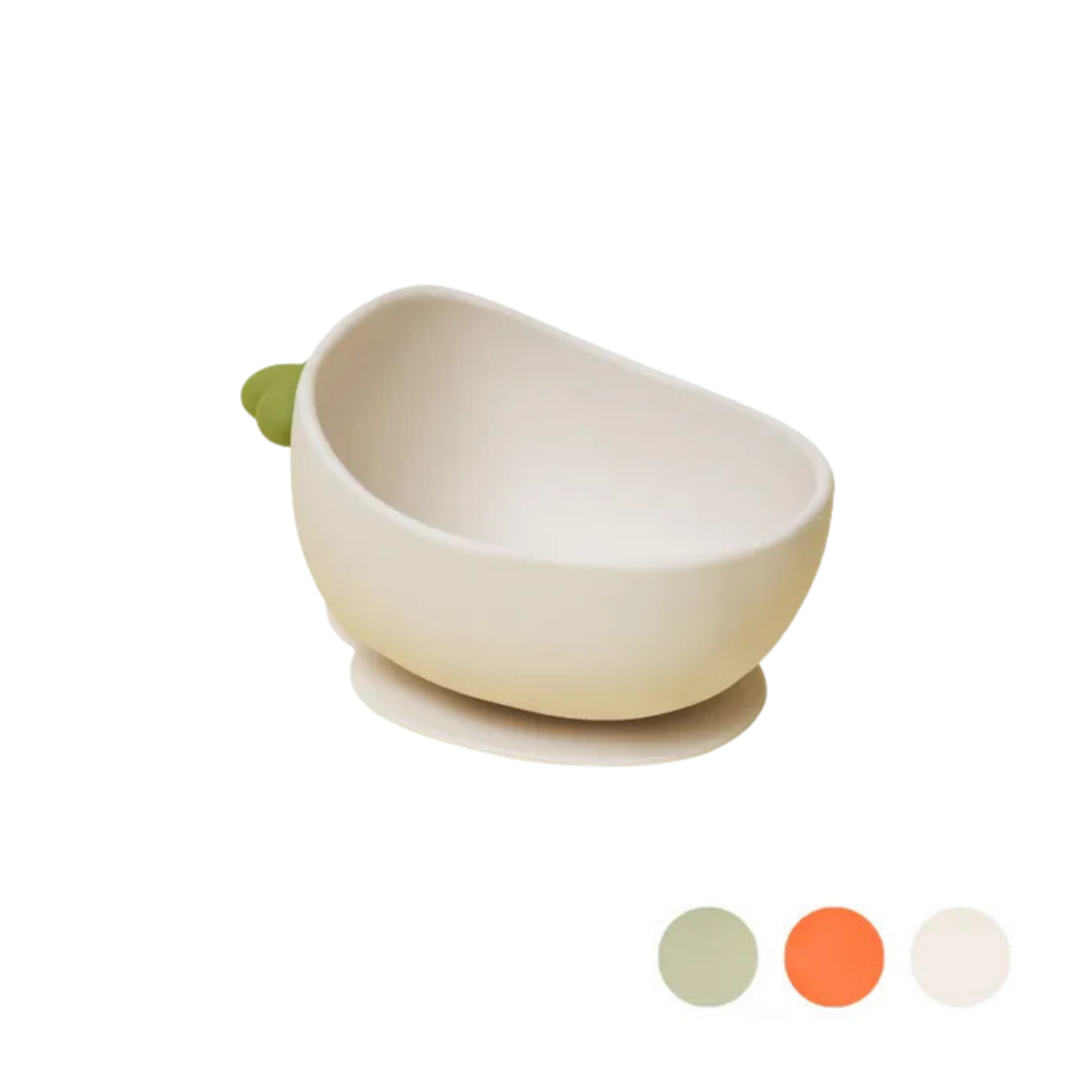 黃色小鴨 鉑金矽膠大吸力嬰兒副食學習蘿蔔碗